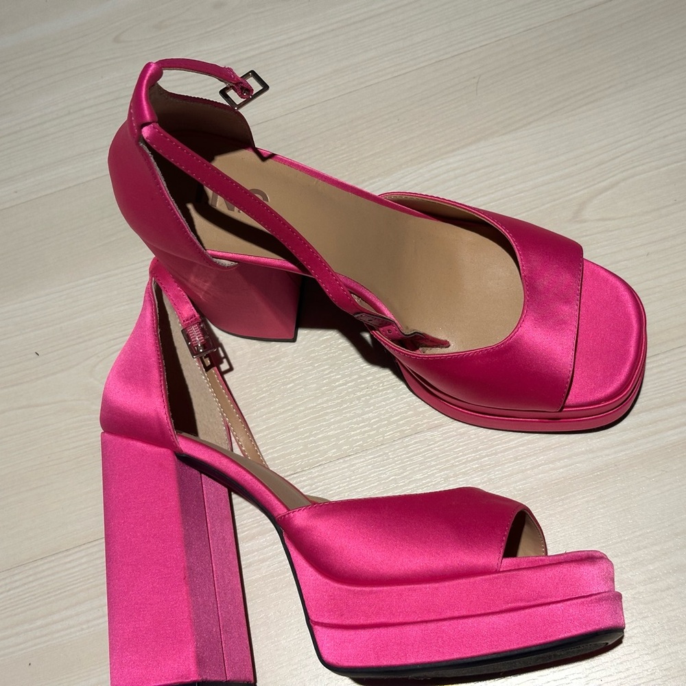 INC Elegant Pink Platform Heels